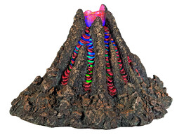 Aqua Ornaments  VOLCANO  with LED   22 7 x 19 5 x 14 5 cm