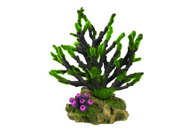 Aqua Ornaments  CORAL  - w/ moss   19 x 12 x 20 8 cm