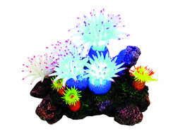 Aqua Ornaments  Aplysina  avec plantes   avec LED   16 5 x 12 0 x 11 0 cm