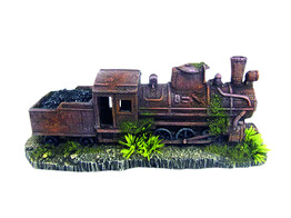 Aqua Ornaments  ROSTY TRAIN    25 7 x 8 5 x 10 5 cm