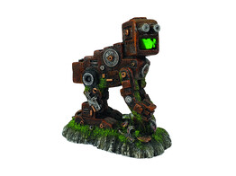 Aqua Ornaments  JUNK ROBOT  with LED   14 x 8 7 x 14 7 cm