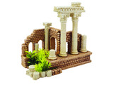 Aqua Ornaments  ANTIQUE COLUMN  with plants   22 x 12 x 19 cm cm