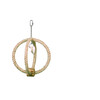 Cage Toy  climbing ring with shells   33 x O 22 5 cm