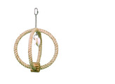 Cage Toy  climbing ring with shells   33 x O 22 5 cm