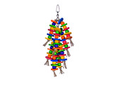 Cage Toy  wooden chain with sisal   32 x 11 cm