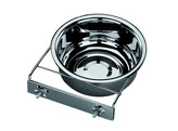 Stainless steel bowl with holder   18 5 cm 1 40 ltr