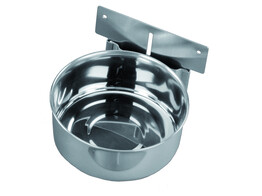 Stainless steel bowl with holder   10 0 cm 0 25 ltr