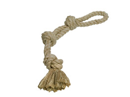 Rope Toy  rope double Sisal-Cotton-Mix   60 cm  600g  3 knots