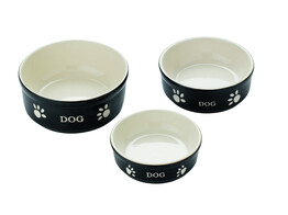 Dog ceramic bowl  DOG    12 X 12 X 3 7 cm  130 ml