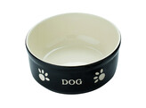 Dog ceramic bowl  DOG    13 5 X 13 5 X 5 cm  240 ml