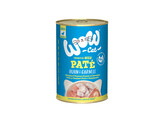 WOW CAT WET JUNIOR Kip  garnalen 400g     x 6