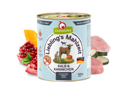 DOG WET Liebling s Mahlzeit veau   lapin   800 g x 6