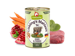 DOG WET Liebling s Mahlzeit Rund en fazant  400 g x 6