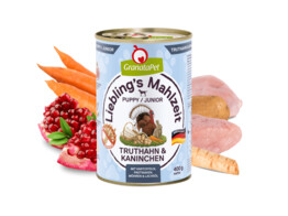 DOG WET Liebling s Mahlzeit dindon   lapin chiot 400 g x 6