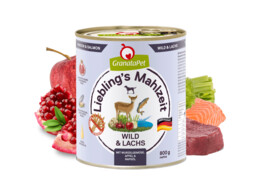 DOG WET Liebling s Mahlzeit gibier   saumon  800 g x 6