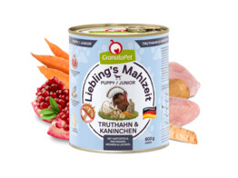 DOG WET Liebling s Mahlzeit dindon   lapin chiot 800 g x 6