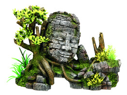 Aqua Ornaments  ANGKOR WATT  w/ plants   25 x 12 5 x 18 cm