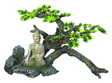 Aqua Ornaments  Buddha  - w.plants   32 5 x 16 5 x 21 0 cm