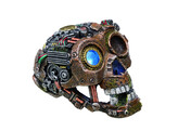 Aqua Ornaments  CYBORG SKULL 2  with LED   11 5 x 15 7 x 11 cm