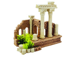 Aqua Ornaments  ANTIQUE COLUMN  with plants   22 x 12 x 19 cm cm