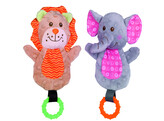 Lion et elephant en peluche   strip 12 pcs  27 cm