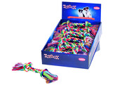 Rope Toy   display 18 pieces  90g  2 knots