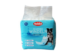 Diapers f. male dogs   12 pcs.  M-L   46 - 60 cm