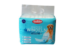 Diapers f. male dogs   12 pcs.  L-XL   60 - 80 cm