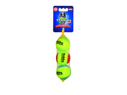 Tennis ball with squeeker   S 5 0 cm  Net of 3 pcs