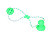 Rubber ball with rope  DENTAL LINE    50 cm  Ball  O 7 cm