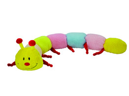 Plush caterpillar  multi squeacker   71 cm