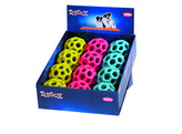 Balle ajouree en caoutchouc   display 12 pcs.  O 10 cm