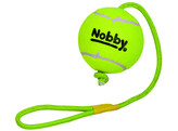 Tennisball with throw rope   XXL 12 5 cm  rope 70 cm