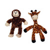 Girafe en peluche avec corde a l interieur   42 cm