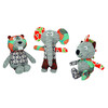 Plush animals  Patchwork    display 12 pcs  23-25 cm