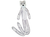 Plush wolf long  with rope inside   105 cm