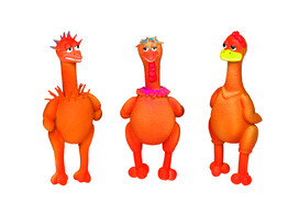 Latex figures  Cool Chicken    display 12 pcs..  21-22 cm