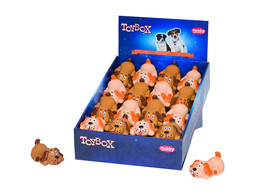 Latex mini dog   display 32 pcs  8 5 cm