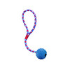 Rubber ball with nops  bell and rope   5 cm