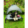 Outdoor dog lounger  Chill Cool  with parasol   76x61x18 cm