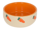 Gamelle ceramique pour rongeur beige/orange  250ml  O11 5cm