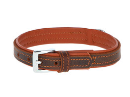 VEGAS HQ Halsband  bruin 25mm / 37 - 43 cm