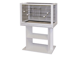 Cage pour oiseaux Fips bois blanc  100X50X60cm