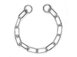 Collier-chainegrosses mailles chrome  63cm  O4mm