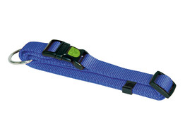 MIAMI halsband  blauw 15 mm  verstelbaar 30 - 45 cm