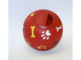 Snackbal v. honden o11cm  rood