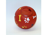 Snackbal v. honden o11cm  rood