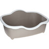 Kattenbak Tres Chic open 56 x 39 x 26 cm  wit/taupe