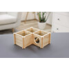 Hamsterhuis natural  3 hokjes 24 x 24 x 11 cm