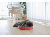 Kattenkrabbord Circle van karton  pink  O 34 cm